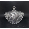 clear crystal candy glass jar with lid